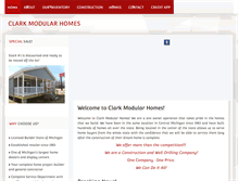 Tablet Screenshot of modularhomesbyclark.com